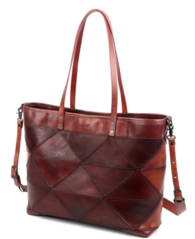 Old Trend Women's Genuine Leather Prism Tote Bag In Brown