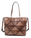 Old Trend Women's Genuine Leather Prism Tote Bag In Taupe