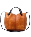 OLD TREND WOMEN'S GENUINE LEATHER DIP DYE TOTE