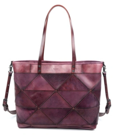 Old Trend Women's Genuine Leather Prism Tote Bag In Lilac