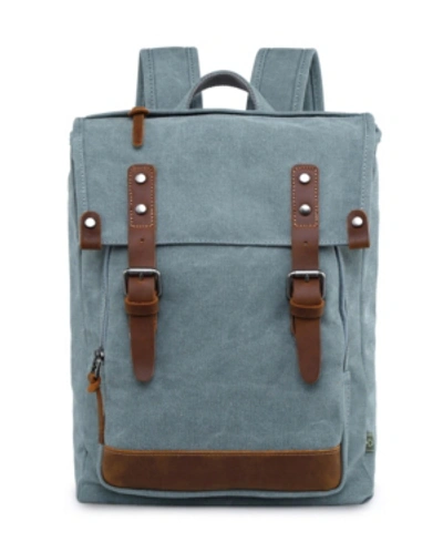 Tsd Brand Discovery Canvas Backpack In Teal