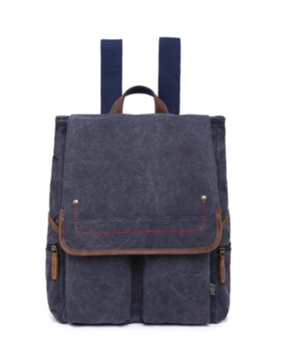 Tsd Brand Atona Canvas Backpack In Navy