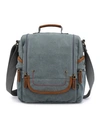 Tsd Brand Atona Traveler Canvas Crossbody Bag In Teal