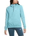 Nike Women's Zip-front French Terry Hoodie In Blue