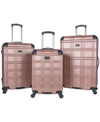 Ben Sherman Nottingham 3-pc. Lightweight Hardside Travel Luggage Set In Gold