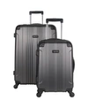 Kenneth Cole Reaction Out Of Bounds 2-pc Lightweight Hardside Spinner Luggage Set In Charcoal