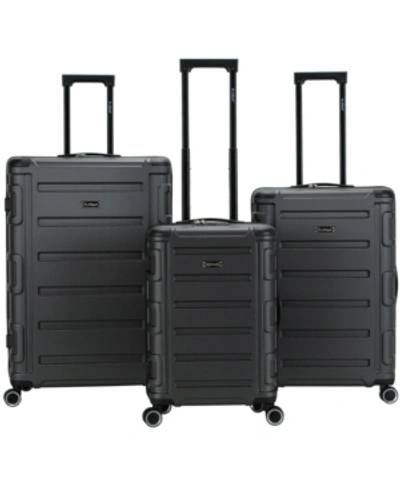 Rockland Boston 3pc Hardside Luggage Set In Grey