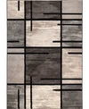 EDGEWATER LIVING CLOSEOUT! EDGEWATER LIVING CHATEL ARMADA CHARCOAL 5'3" X 7'6" AREA RUG