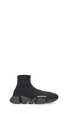 Balenciaga High-top Sneakers With Sock-like Silhouette And Chunky Sole In Black