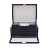 Smythson 3 Drawer Jewellery Box In Mara In Navy