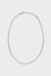 Monica Vinader Alta Capture Mini Link Sterling Silver Necklace In Silver