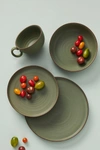 Gather By Anthropologie Ilana Matte Dinner Plates, Set Of 4 In Green