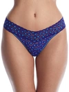Hanky Panky Cross Dyed Leopard Original Rise Thong In Night Sky
