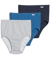 Jockey Plus Size Elance Brief 3-pack In Blue Assorted