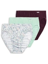 Jockey Plus Size Elance French Cut Brief 3-pack In Clear Water Pastels