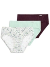 Jockey Plus Size Elance French Cut Brief 3-pack In Clear Water,pastel