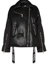 KHRISJOY BIKER-STYLE PUFFER JACKET