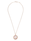 CHOPARD 18KT ROSE AND WHITE GOLD DIAMOND HAPPY SPIRIT PENDANT NECKLACE