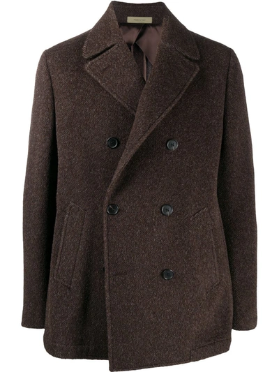 Corneliani Brown Wool Coat