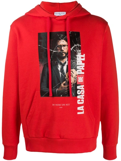 Ih Nom Uh Nit Graphic Print Hoodie In Red