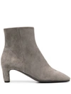 DEL CARLO ZIPPED ANKLE BOOTS