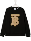 BURBERRY EMBROIDERED CHAIN-LINK LOGO JUMPER