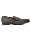 TO BOOT NEW YORK MEN'S SUEDE PENNY LOAFERS,400011829569