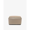 Smythson Sandstone Sandstone Large Trinket Case 12cm In Sandstone
