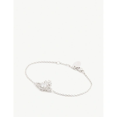 Vivienne Westwood Jewellery Womens White Cz Valentina Orb Bracelet