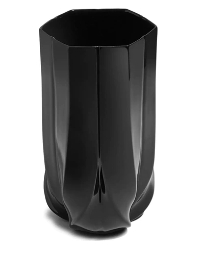 Zaha Hadid Design Braid Vase (30cm) In Black