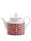 Richard Ginori Labirinto Teapot In Red