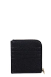 THOM BROWNE WALLET IN BLACK LEATHER,11585422