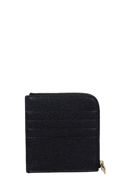 Thom Browne Wallet In Black Leather