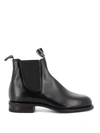 R.m.williams R.m. Williams Black Yearling Comfort Craftsman Chelsea Boots In Fgwp Black