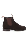 R.m.williams R.m. Williams Brown Suede Comfort Craftsman Chelsea Boots In Fgwp Choccolate
