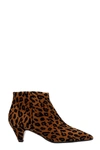 ANNA F LOW HEELS ANKLE BOOTS IN ANIMALIER PONY SKIN,11586106