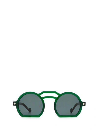 Zeroundici Murazzi Sun Glossy Dark Green Sunglasses