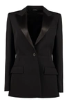 GIVENCHY SATIN LAPELS BLAZER,11587093