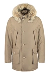 Woolrich Arctic Parka With Detachable Fur In Beige