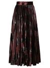 DOLCE & GABBANA BLACK AND BROWN WOOL SKIRT,11586636