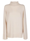 The Row Milina Wool And Cashmere-blend Turtleneck Sweater In Beige