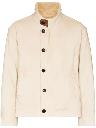 VISVIM ELBOW-PATCH BUTTON-UP SHIRT JACKET 