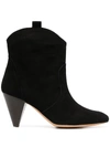 TILA MARCH DIEGO CONE HEEL ANKLE BOOTS