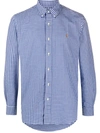 Polo Ralph Lauren Classic Fit Long Sleeve Gingham Checked Button Down Shirt In Blue