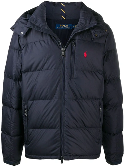 Polo Ralph Lauren Quilted Recycled Ripstop Hooded Down Jacket In Navy