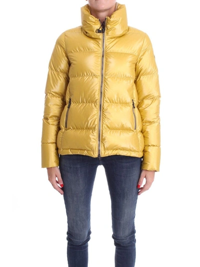 Colmar Originals Shiny Nylon Puffer Jacket In Yellow