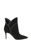 AQUAZZURA AQUAZZURA WOMEN'S BLACK SUEDE ANKLE BOOTS,MCRMIDB0SUE000 40