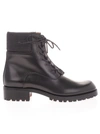 Christian Louboutin Trapman Leather Hiking Boots In Black