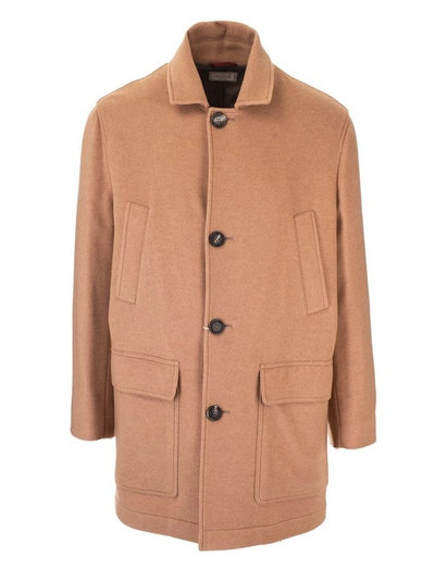 Brunello Cucinelli Beige Cashmere Coat