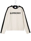 BURBERRY CHUNKY CABLE KNIT JUMPER
